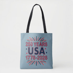 Bolso De Tela 250 años EE.UU. 1776-2026 Semiquincentenario