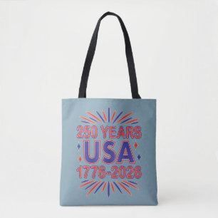 Bolso De Tela 250 años EE.UU. 1776-2026 Semiquincentenario