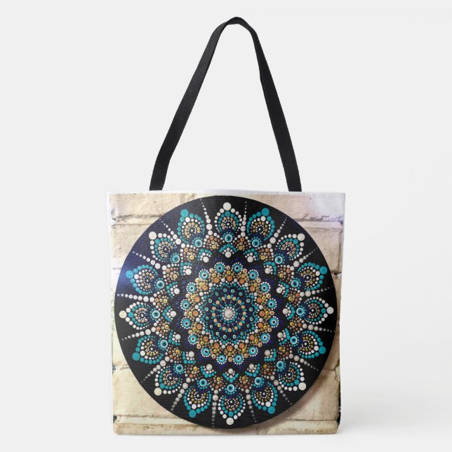 Bolso De Tela 256 - Tote de ojos griego (Anverso)