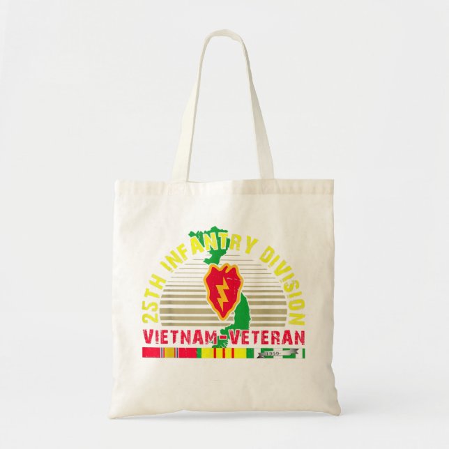 Bolso De Tela 25.ª División de Infantería Veterano de Vietnam (Frente)
