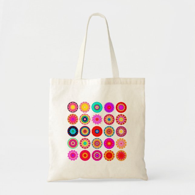 Bolso De Tela 25 Mandalas II - Personalizado (Frente)