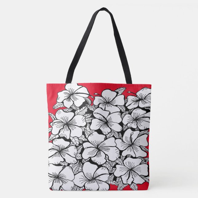 Bolso De Tela 261 - Tote de Hibiscus (Anverso)