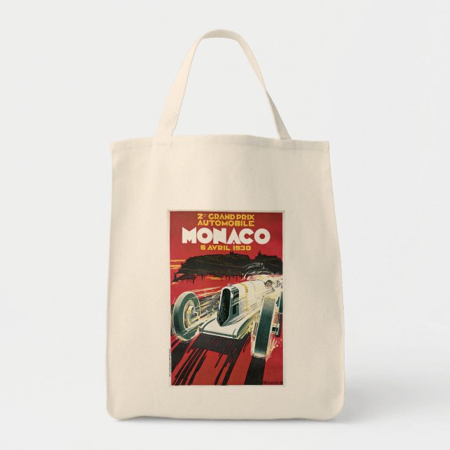 Bolso De Tela 2.º Gran Premio Automóvil de Mónaco (Frente)