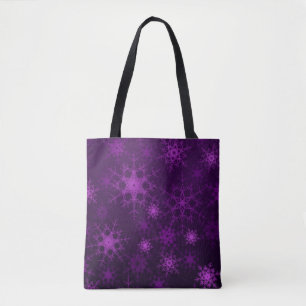 Bolso De Tela 2.º ilustracion. Resumen de copos de nieve. Santís
