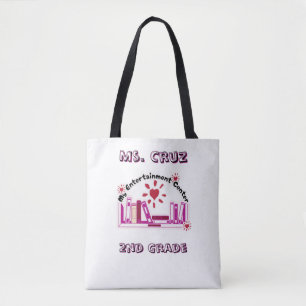 Bolso De Tela 2.º Tote de Personalizado docente