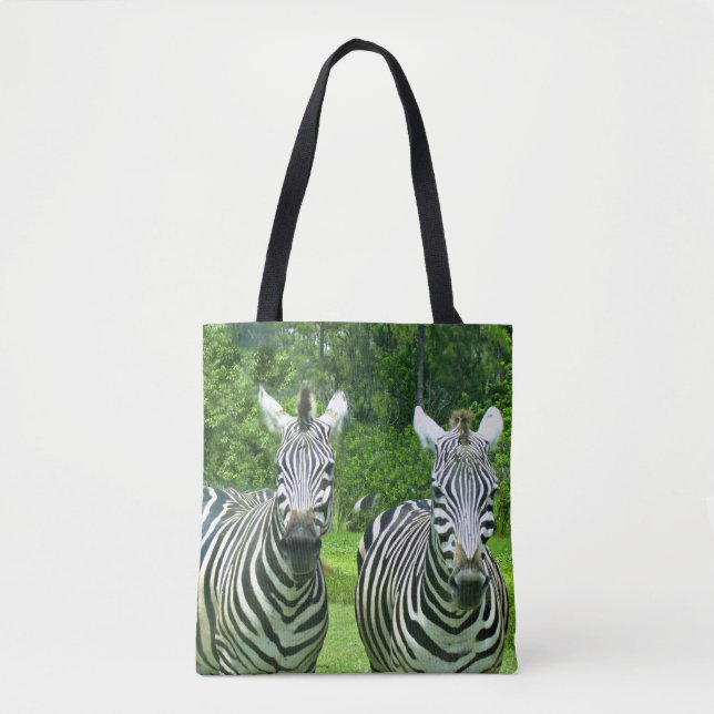 Bolso De Tela 2 Cebras Lindas (Anverso)