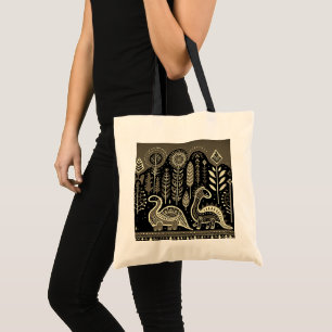Bolso De Tela 2 comensales con bosque oscuro