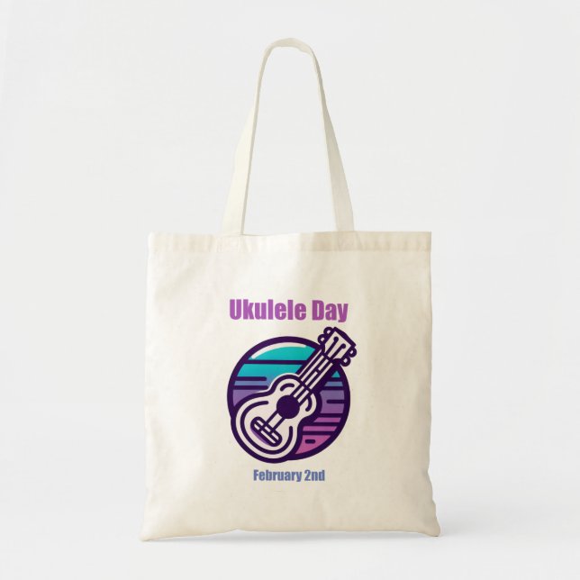 Bolso De Tela 2 feb. - Día de Ukulele (Frente)