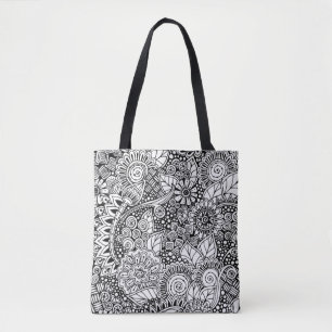 Bolso De Tela 2 inspirados florales étnicos