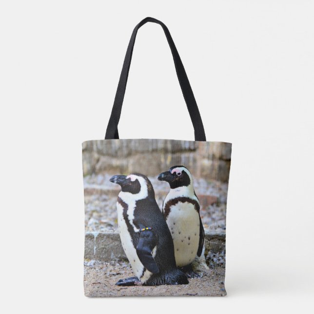 Bolso De Tela 2 pingüinos (Reverso)