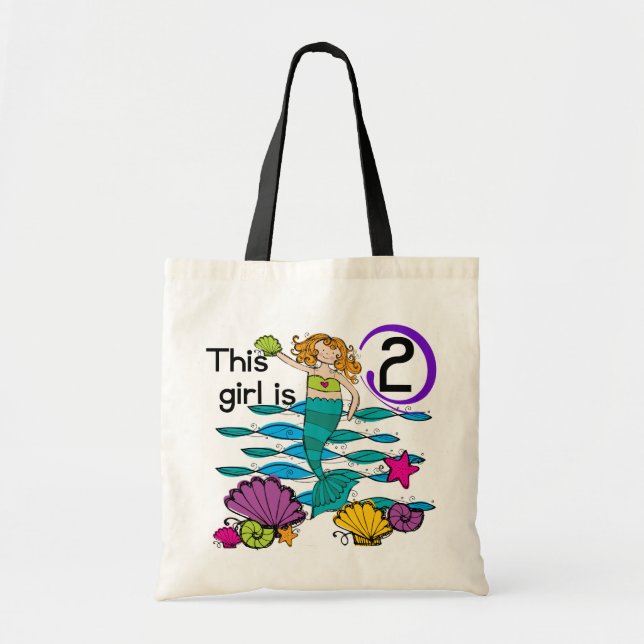 Bolso De Tela 2das camisetas y regalos del cumpleaños de la (Frente)