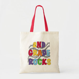 Bolso De Tela 2das rocas multicoloras del grado