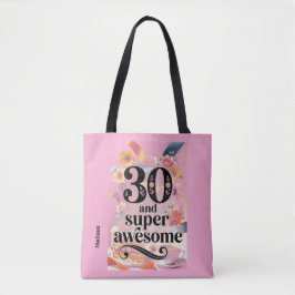 Bolso De Tela 30 y Cumpleaños Súper Increíble