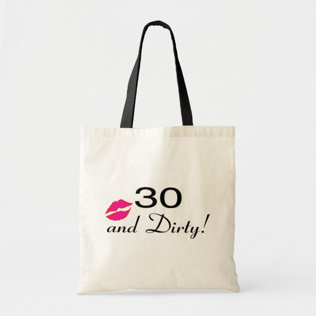 Bolso De Tela 30 y labios sucios (Frente)