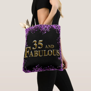 Bolso De Tela 35 cumpleaños