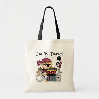 Bolso De Tela 3.ª camiseta y regalo pirata de cumpleaños