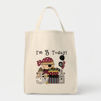 Bolso De Tela 3.ª camiseta y regalo pirata de cumpleaños