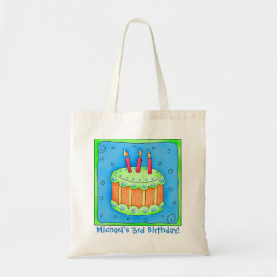 Bolso De Tela 3.ᵉʳ Regalo de niño personalizado con nombre de pa