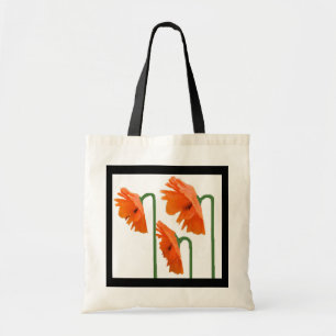 Bolso De Tela 3 amapolas