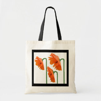 Bolso De Tela 3 amapolas