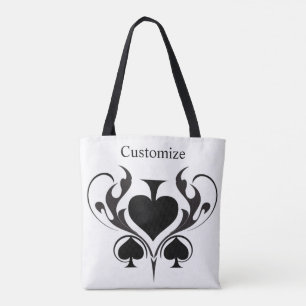 Bolso De Tela 3 Black Spades Tribal Thunder_Cove