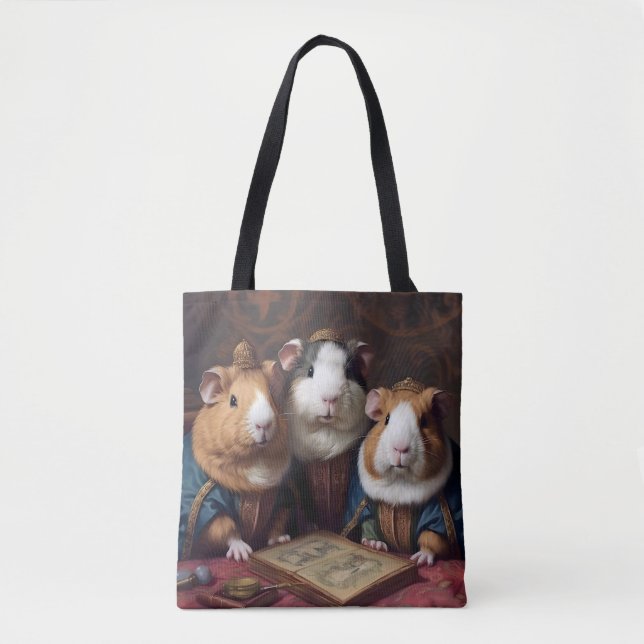 Bolso De Tela 3 Cerdos del Renacimiento de Guinea (Anverso)