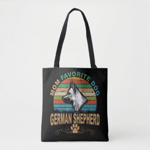 Bolso De Tela 3 Mamá Perro Favorito Pastor Alemán