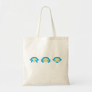 Bolso De Tela 3 monos sabios