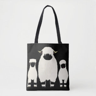 Bolso De Tela 3 Ovejas negras valais seguidas