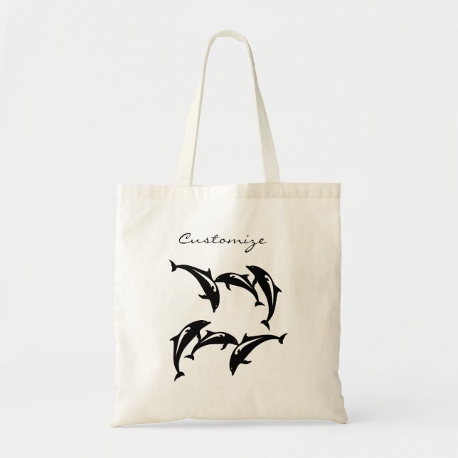 Bolso De Tela 3 Propoises Saltos Thunder_Cove (Frente)