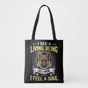 Bolso De Tela 3 Veo Un Ser Vivo Que Veo Un Amigo Que Siento Un S