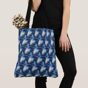 Bolso De Tela 3d abstracto circunda el modelo con las burbujas