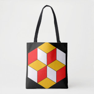 Bolso De Tela 3d cubes