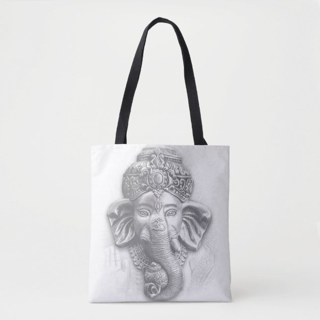 Bolso De Tela 3d Señor Ganesha - Om (Anverso)