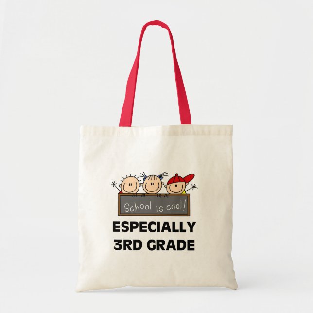Bolso De Tela 3ro La escuela primaria es camisetas y regalos (Frente)