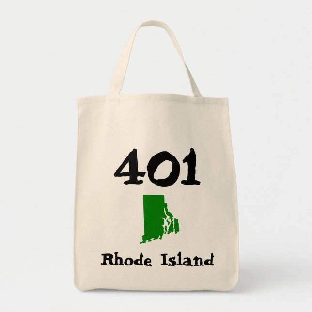 Bolso De Tela 401, código de área de Rhode Island (Frente)