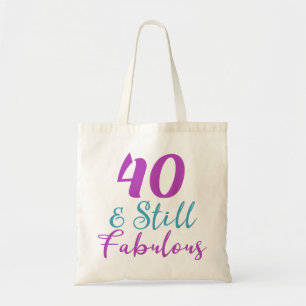 Bolso De Tela 40.º Cumpleaños Todavía Fabuloso