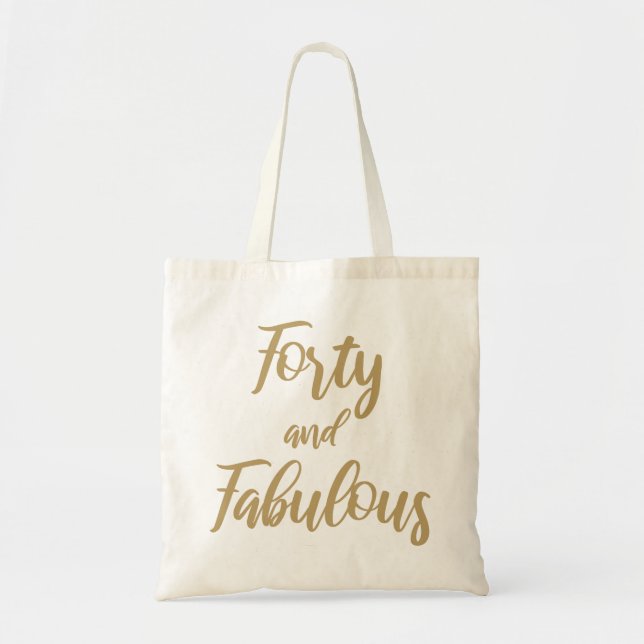 Bolso De Tela 40.º humor de cumpleaños (Frente)