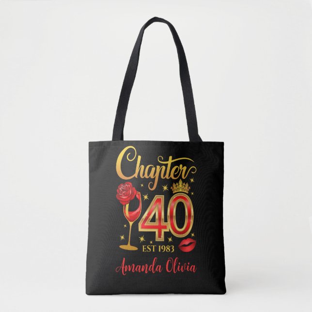 Bolso De Tela 40 Aniversario, capítulo 40 de las mujeres (Anverso)