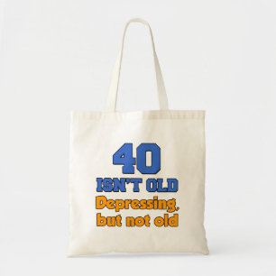 Bolso De Tela 40 no es viejo - Tote deprimente pero no viejo