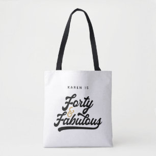 Bolso De Tela 40 y fabulosa fiesta de cumpleaños  