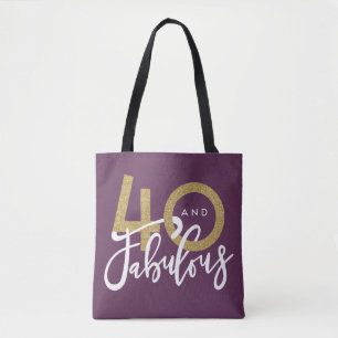 Bolso De Tela 40 y fabuloso