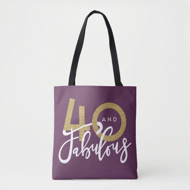 Bolso De Tela 40 y fabuloso (Anverso)