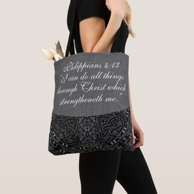 Bolso De Tela 4:13 de los FILIPENSES (Detalle)