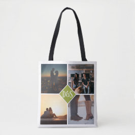 Bolso De Tela 4 Collage personalizado monogramado