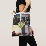 Bolso De Tela 4 Collage personalizado monogramado<br><div class="desc">Collage monogramado de tote de Ricaso para hacer tu propia foto única de 4 fotos - disponible en una gama de colores</div>