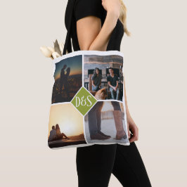 Bolso De Tela 4 Collage personalizado monogramado