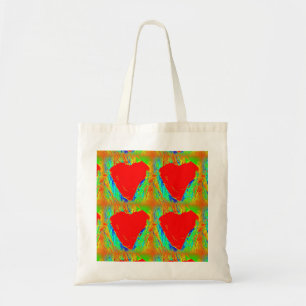Bolso De Tela 4 corazones rojos Thunder_Cove