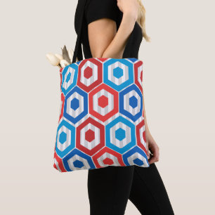 Bolso De Tela 4 de julio de Hexagons