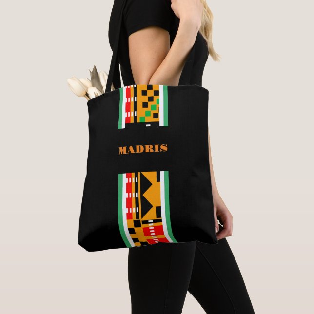 Bolso De Tela #4 Gepersonaliseerde schoudertas African Print    (Detalle)